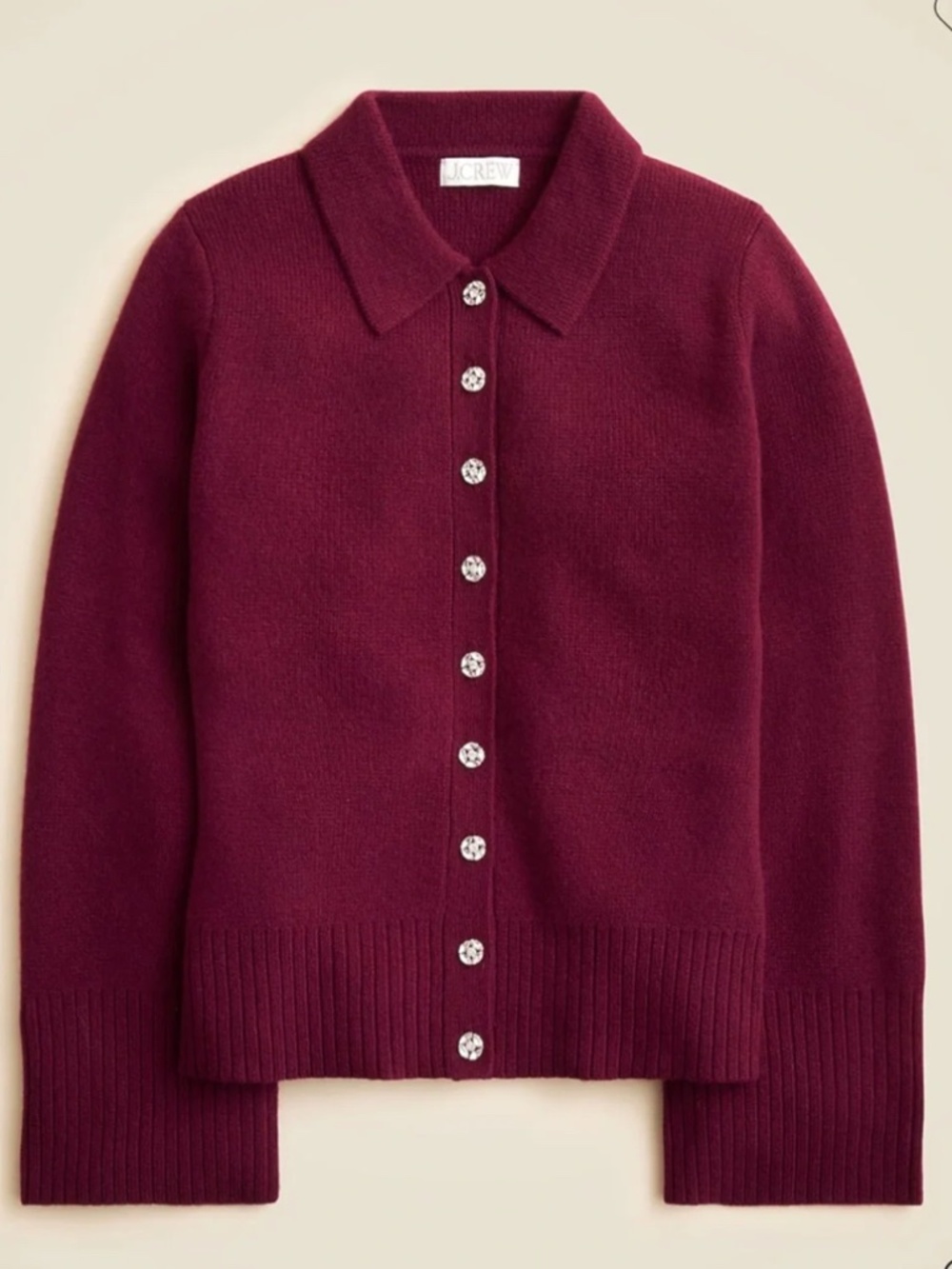 NWT JCrew Wool Cinched Waist Cardigan Sweater